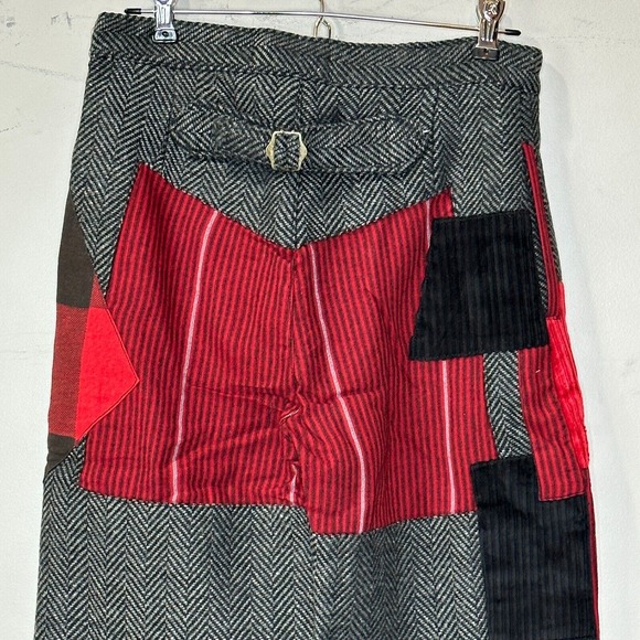 Sandrine Rose Worker Patchwork Pants Fully Lined Oversized Women's Size 31 NWT - Picture 11 of 15